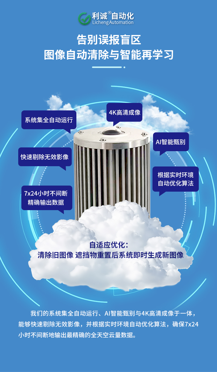 高精度雲量監測儀：實時捕捉雲量變化，數據精準可追溯 